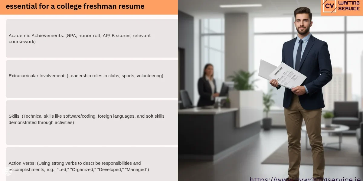 college freshman resume