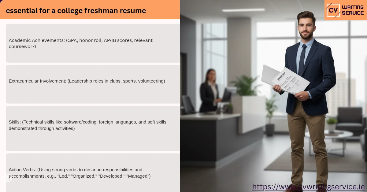 college freshman resume