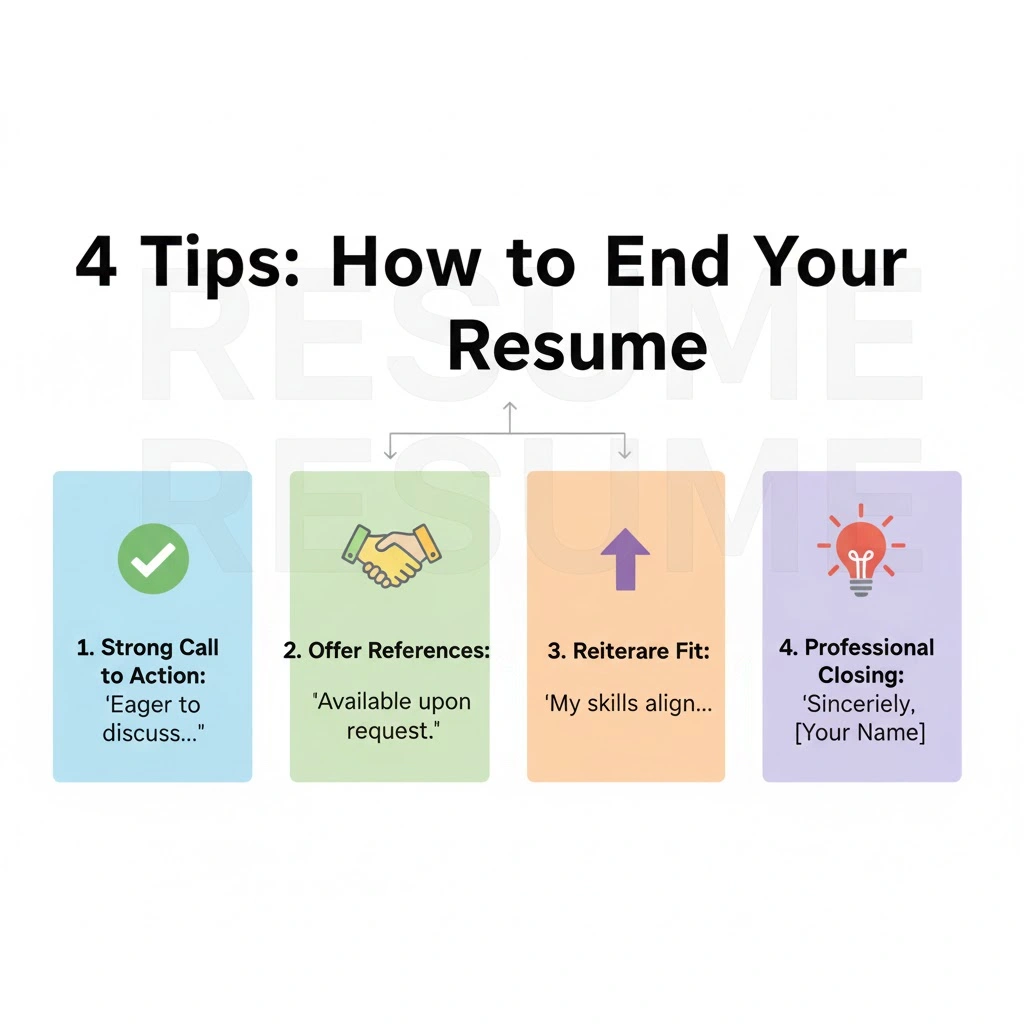 how to end your cv