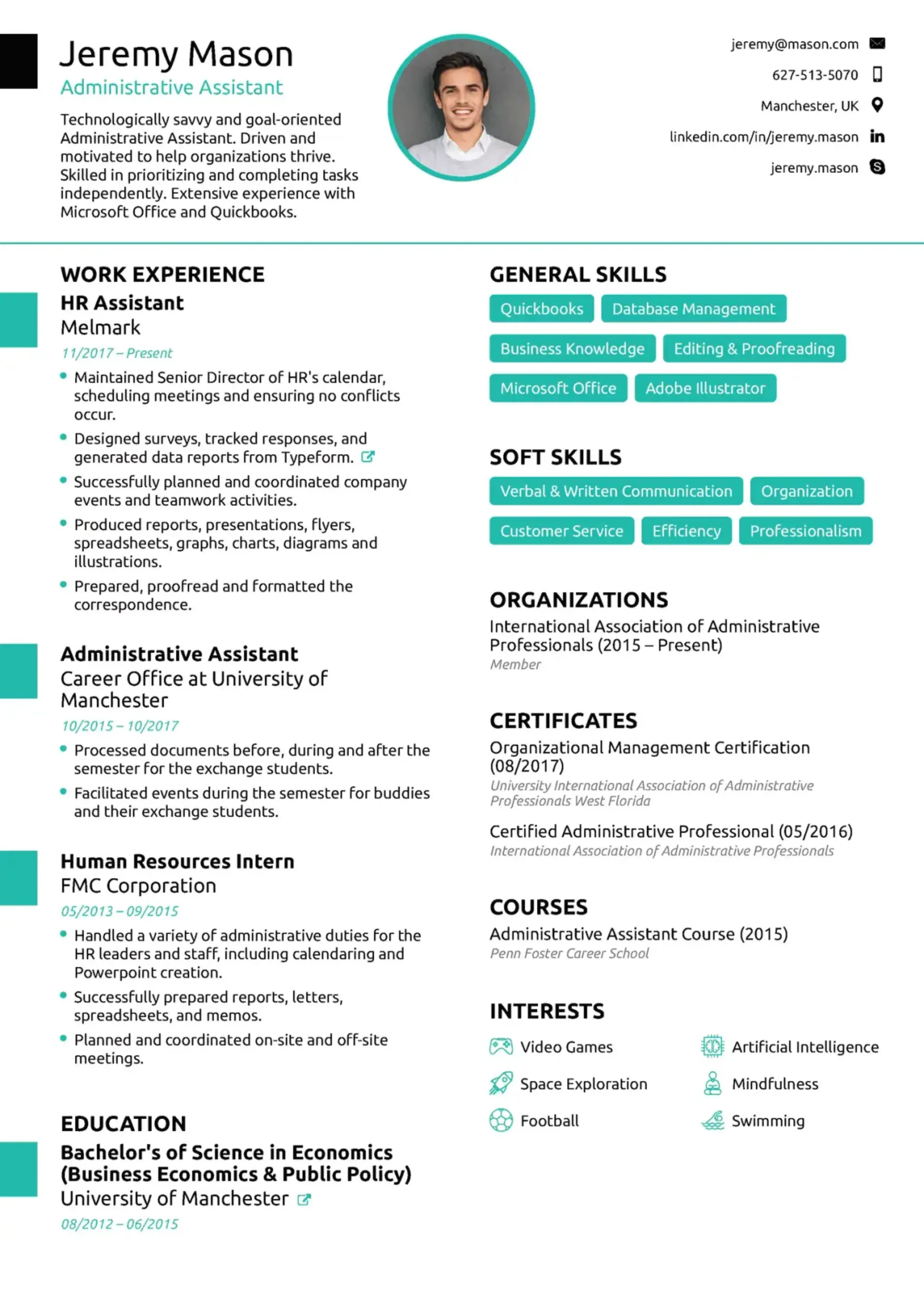 Project Mananger CV - Samples